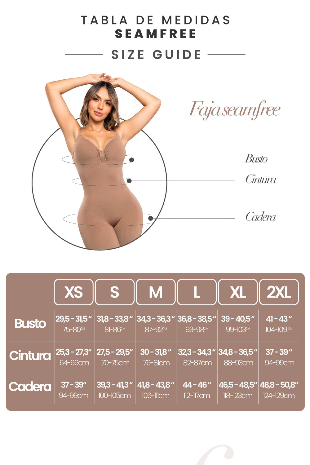 Seamfree, Seamless Faja Stagmi Cero Costuras Push Up