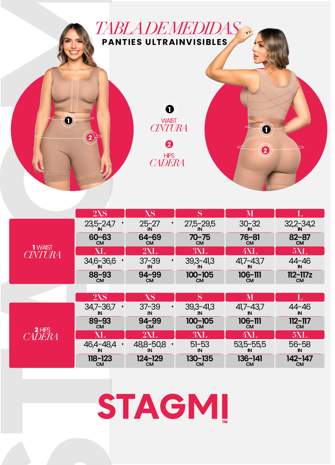 Panty Secreto UltraInvisible Triple Realce SMI04024 | Moldeador de Glúteos y Abdomen con Tanga Gratis