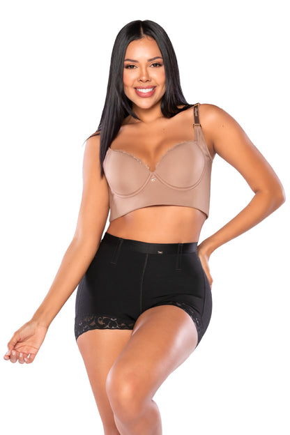 BOMBOCITO Panty Cachetero Ultrainvisible con Realce Push Up + Tanga Gratis SMI04027