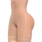 - Faja strapless media pierna SMI7097 con efecto lifting natural
- Vista posterior de faja Ultrainvisible SMI7097 con cierre frontal
- Detalle de tirantes removibles y panty de regalo en SMI7097
